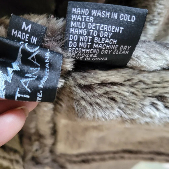 CLEARANCE - Women's Montana Co Faux Suede/Leather Fur Jacket (Size: M) - Picture 11 of 16